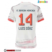 Ženske Nogometnih dresov Bayern Munich Luis Diaz #14 Gostujoči 2025-26 Kratki rokavi